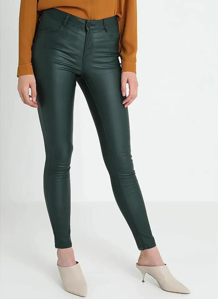 Vila Bestsellertopbroek Van - Vicommit Leatherlook black coated Best Sale