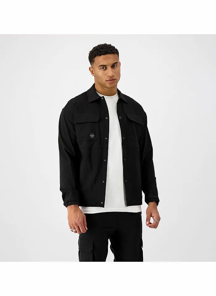 black bananas Jas Delta Cargo Jacket zwart Discount