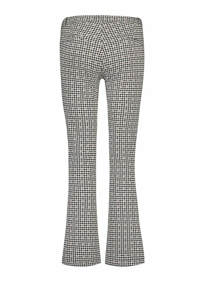 PARA MI Broek Van - Jade Elastic Pied de poule black Hot