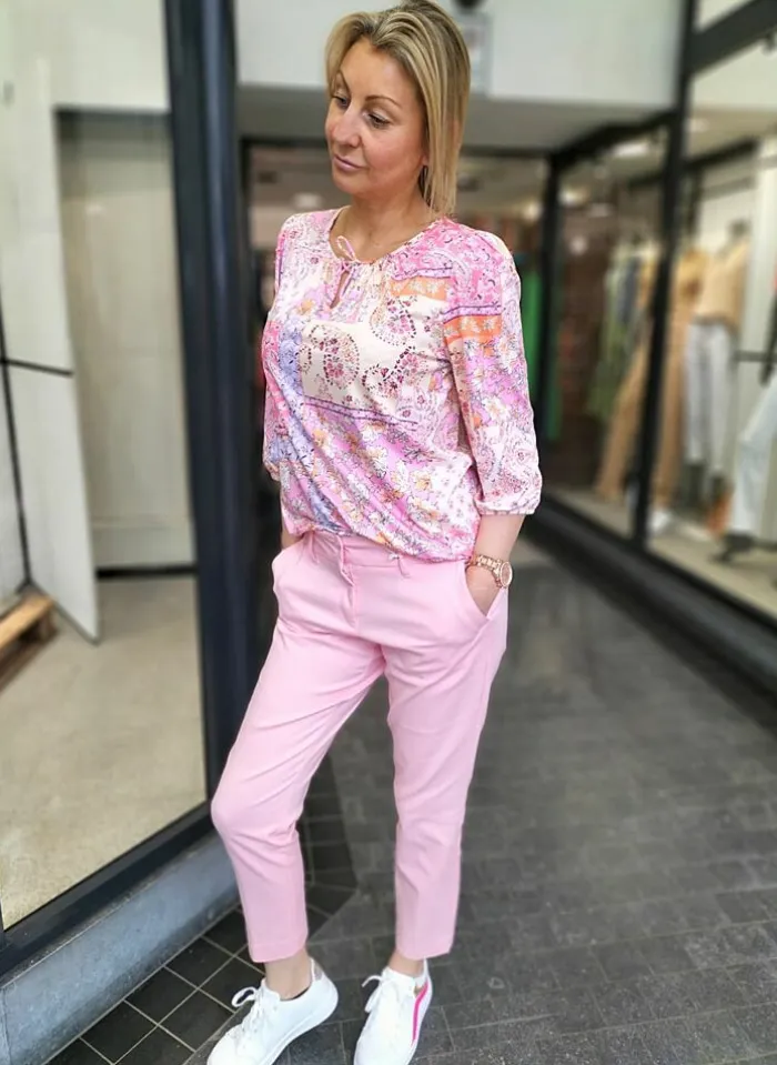 red button Broek Diana Store