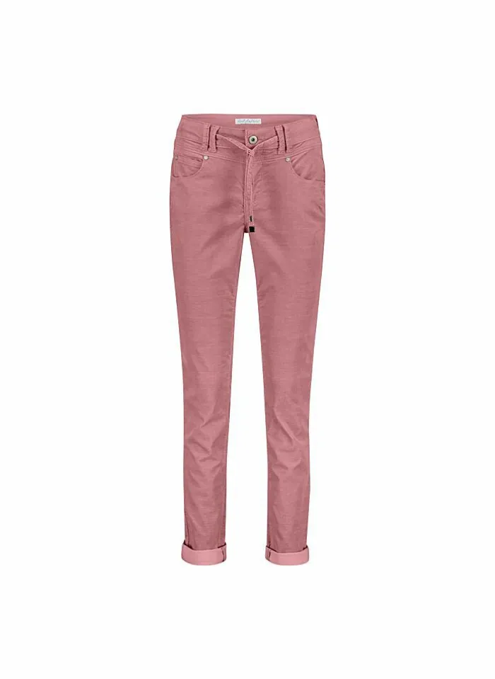 red button Broek Relax Fine Cord Fashion