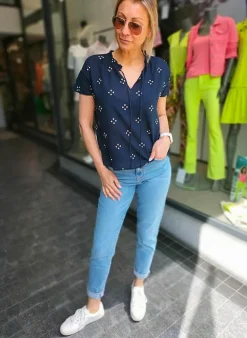 Vila Top Van - Vimarie navy blazer Flash Sale