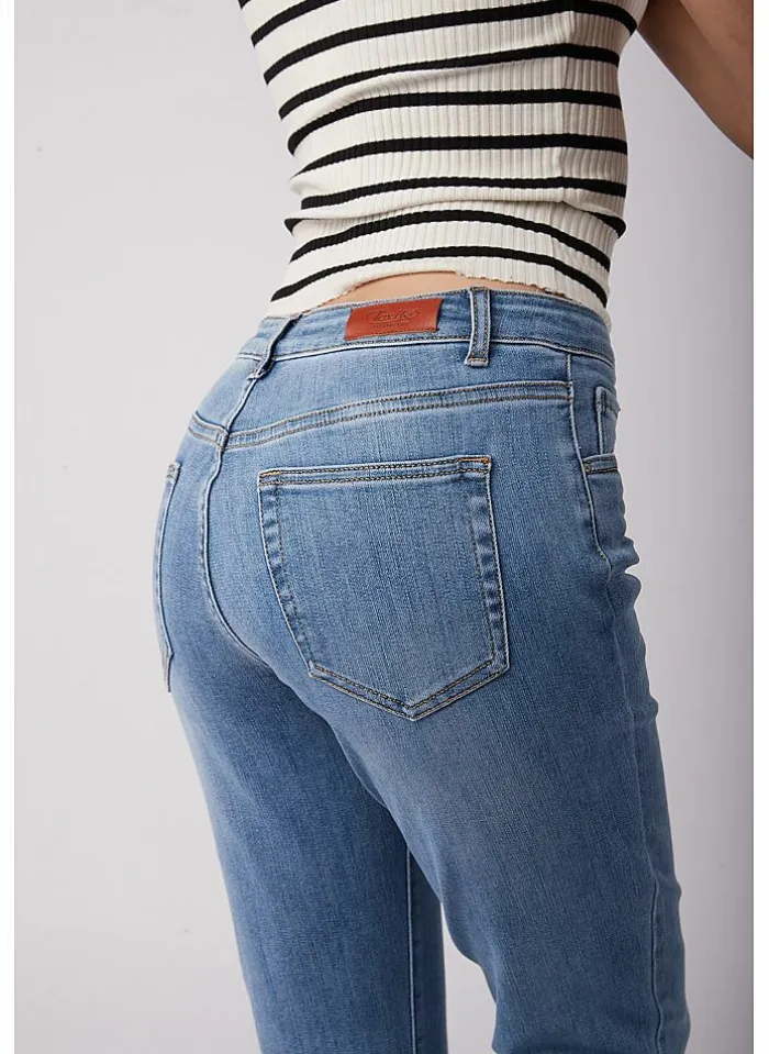Toxik Jeans Boyfriend blauw Fashion