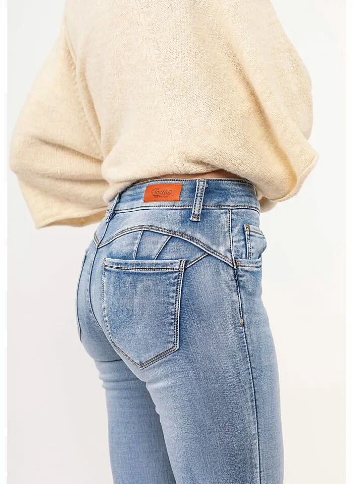 Toxik Jeans Jogdenim Push-Up Light Blue Denim Cheap