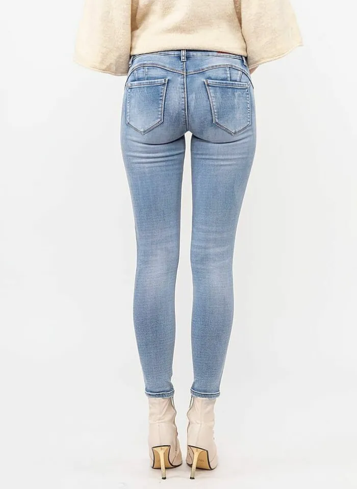 Toxik Jeans Jogdenim Push-Up Light Blue Denim Cheap
