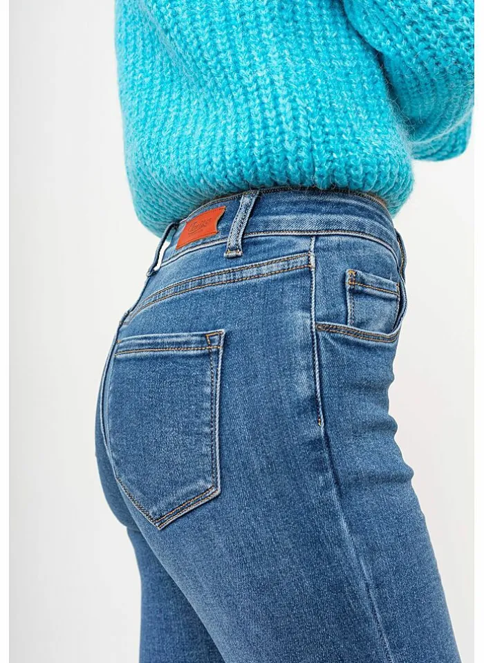 Toxik Jeans L21149 Middelhoog Dark blue denim Best Sale