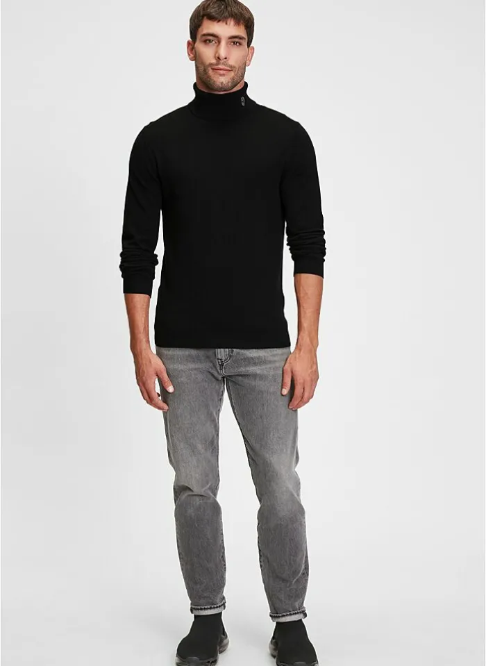 black & gold Trui Van Black And Gold - Bgm-Knit10 zwart Online