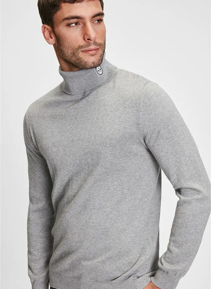 black & gold Trui Van Black And Gold - Bgm-Knit10 zwart Online