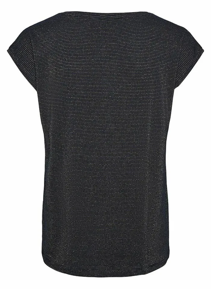 Pieces T-Shirt Van - Pcbillo Noos (Lurex Lijntjes) Bestseller! Reflecting pond Cheap