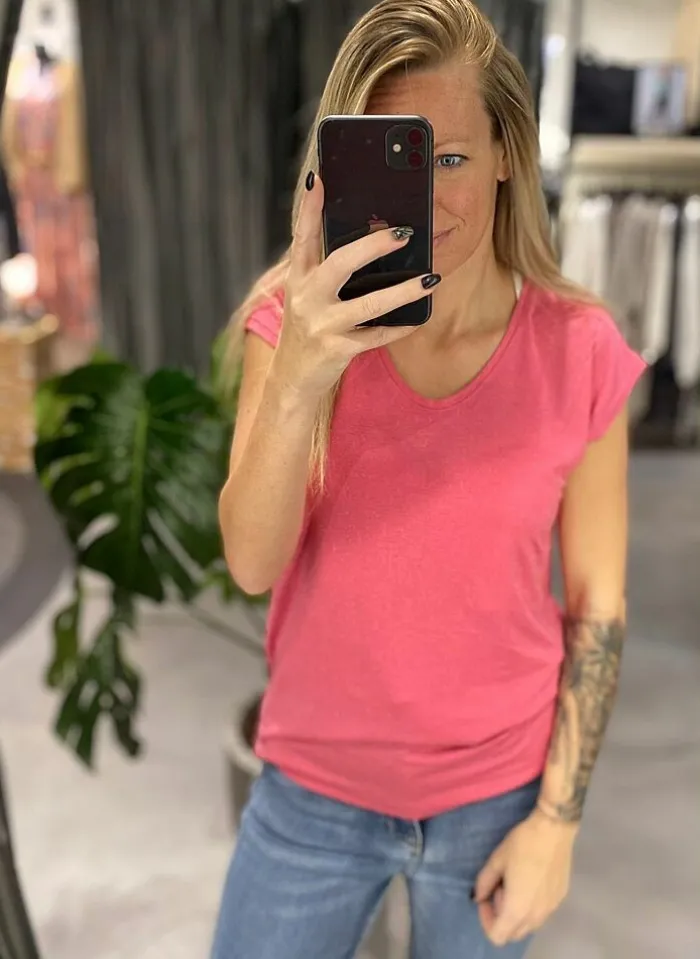 Pieces T-Shirt Van - Pcbillo Noos (Lurex Lijntjes) Bestseller! Reflecting pond Cheap
