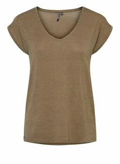 Pieces T-Shirt Van - Pcbillo Noos (Lurex Lijntjes) Bestseller! Reflecting pond Cheap