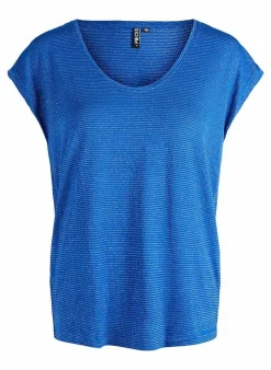 Pieces T-Shirt Van - Pcbillo Noos (Lurex Lijntjes) Bestseller! Reflecting pond Cheap