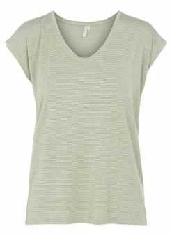 Pieces T-Shirt Van - Pcbillo Noos (Lurex Lijntjes) Bestseller! Reflecting pond Cheap