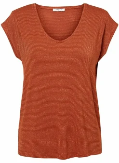 Pieces T-Shirt Van - Pcbillo Noos (Lurex Lijntjes) Bestseller! Reflecting pond Cheap