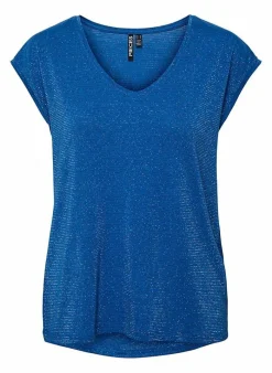 Pieces T-Shirt Van - Pcbillo Noos (Lurex Lijntjes) Bestseller! Reflecting pond Cheap