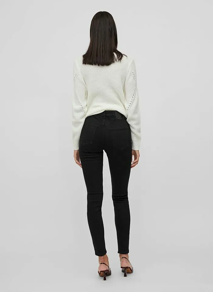 Vila Broek Sally Skinny (Noos) zwart Cheap