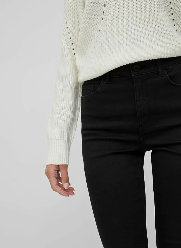 Vila Broek Sally Skinny (Noos) zwart Cheap