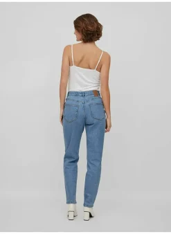 Vila Jeans Naomi Mom Jeans (Noos) Light Blue Denim Best Sale