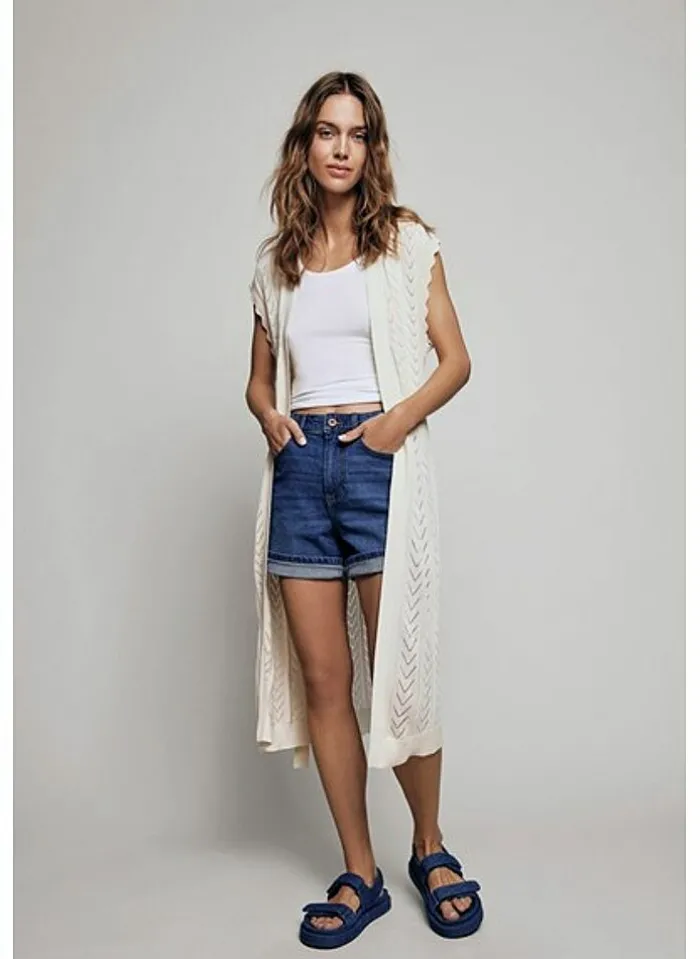 Vila Short Vijo (Noos) medium blue denim Clearance